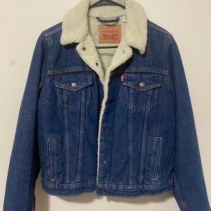 Levis denim fleece jacket